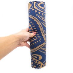 Alternative view of Authentiek wandkleed Mandala blauw/goud (215 x 135 cm)