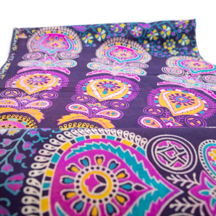 Authentiek wandkleed Mandala paars (240 x 210 cm) - Afbeelding 4