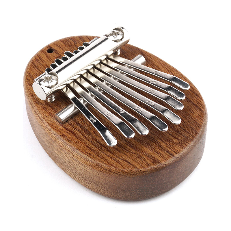 Kalimba mini 8-toons duimpiano ovaal - Afbeelding 2