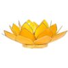 Lotus sfeerlicht Geel (3e chakra) goudrand