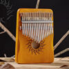 Kalimba 17 toetsen, geel, zon