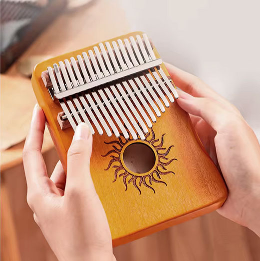 Kalimba 17 toetsen - zon geel - Afbeelding 2