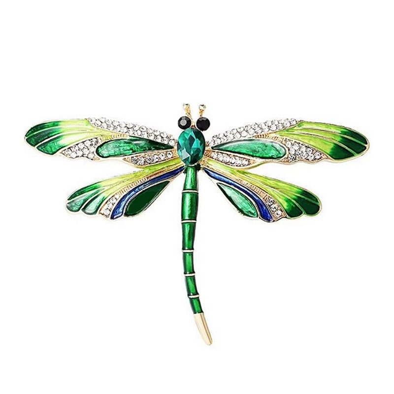 Libelle broche groen