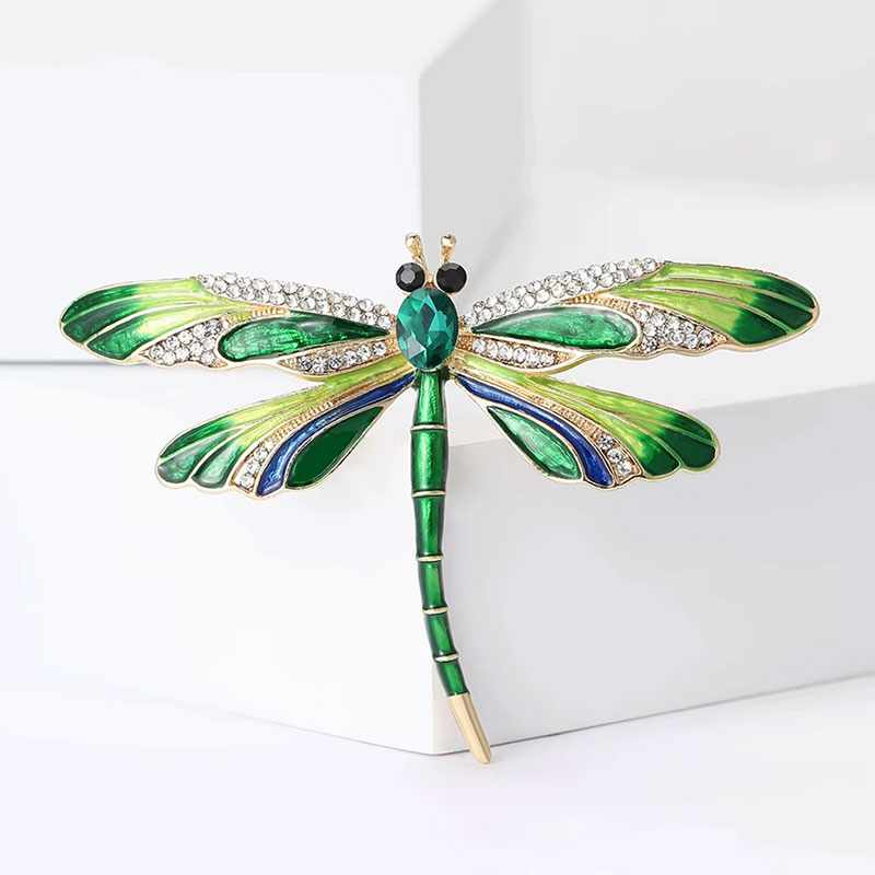 Libelle broche groen