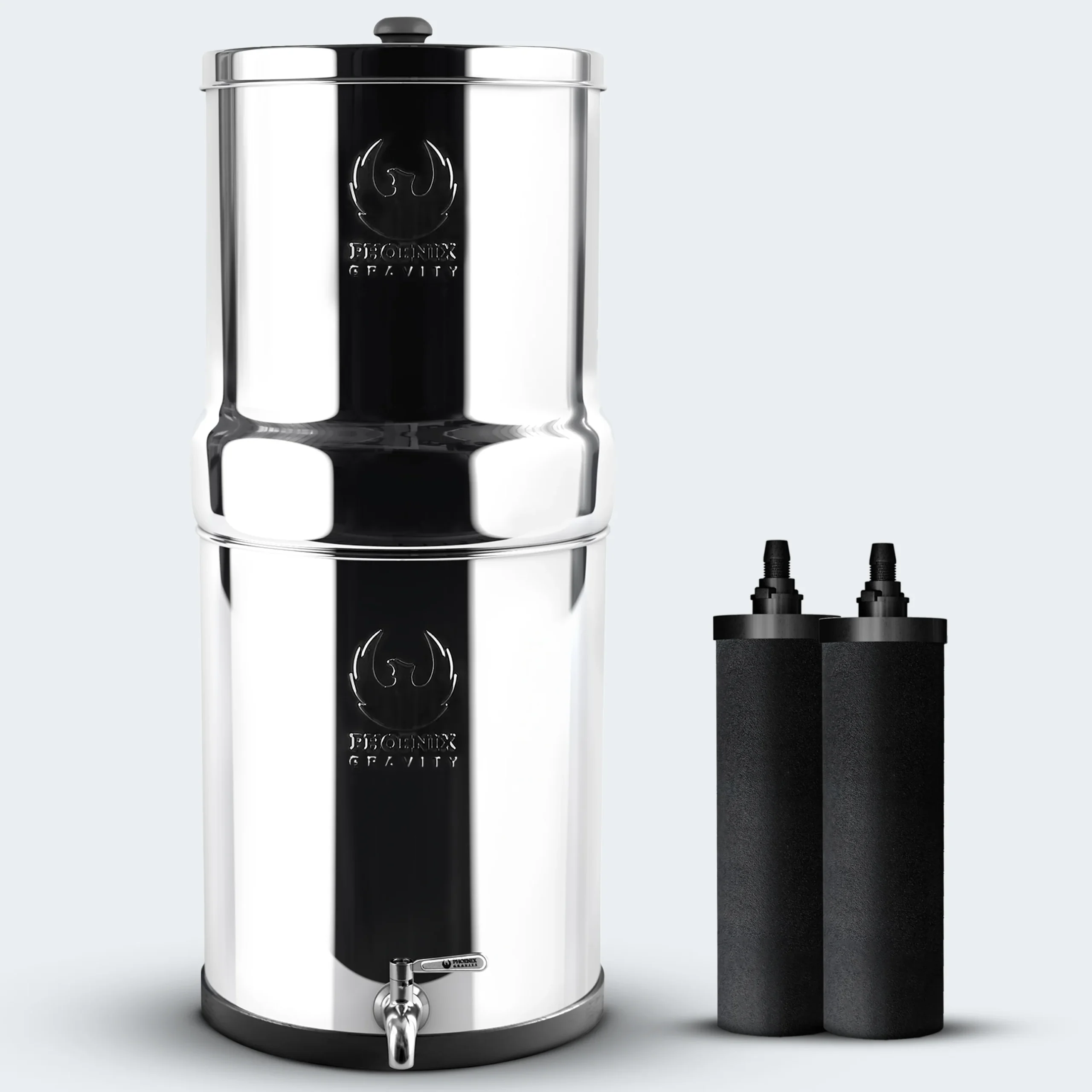 Phoenix Gravity 6L RVS Waterfilter Zwaartekracht Systeem - Afbeelding 2